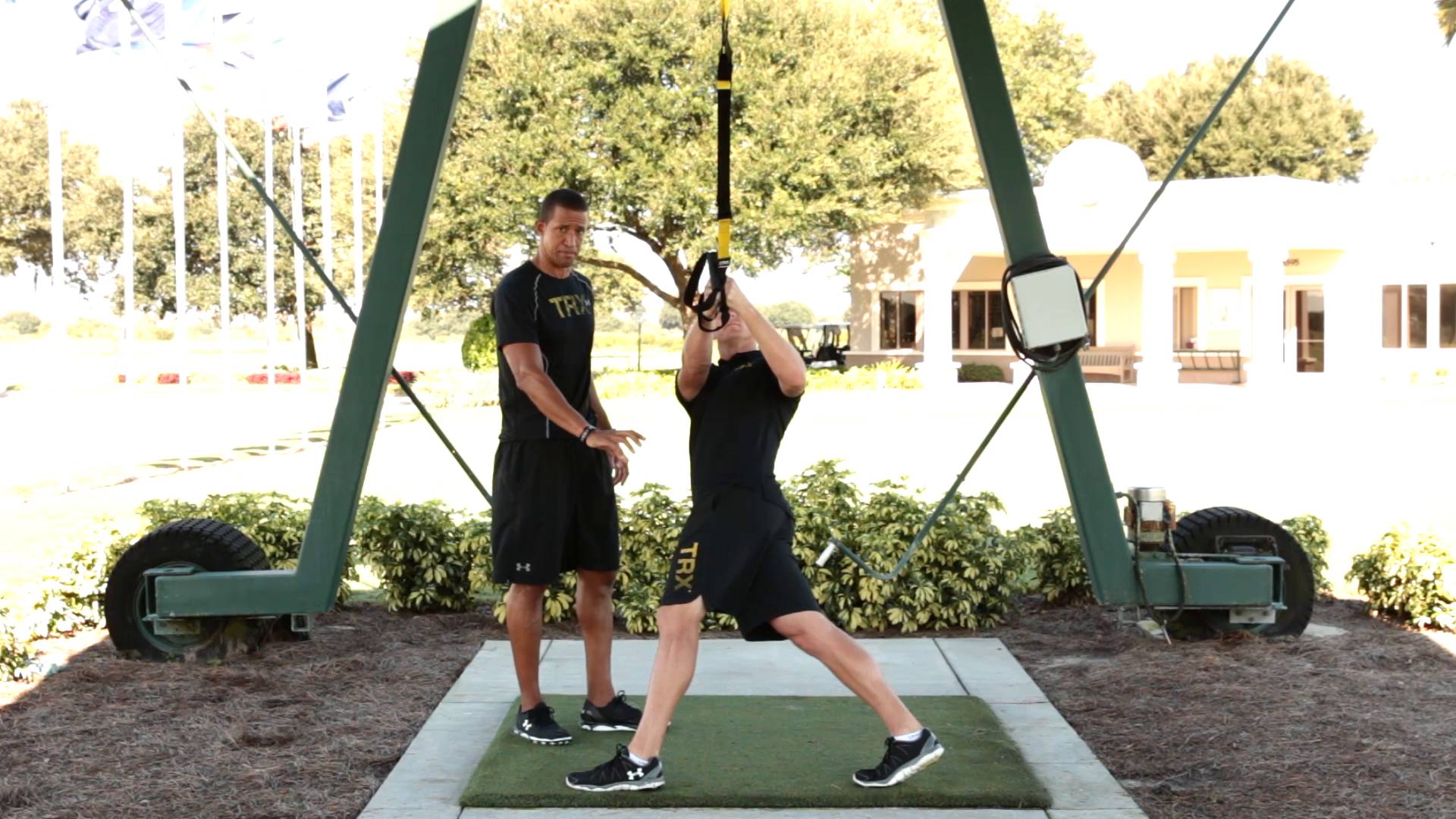 TRX for Golf: TRX Rotational Row To Press