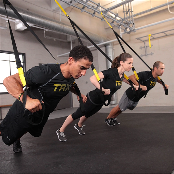Group Using TRX Suspension Trainer