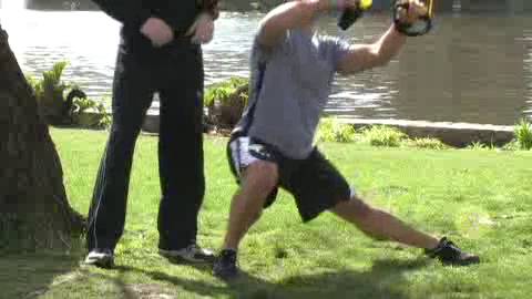 TRX Step Side Lunge