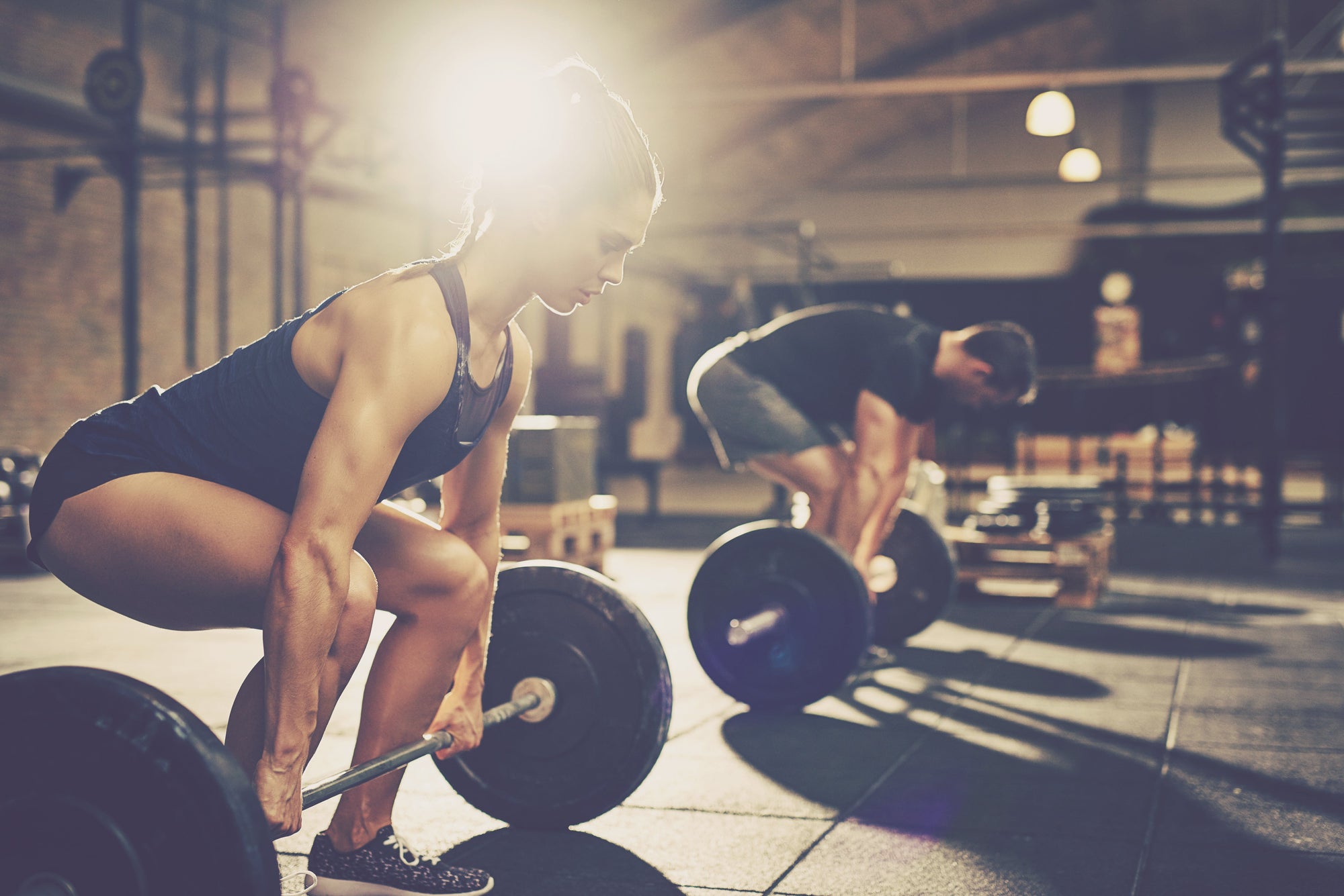 trainers doing deadlifts on pull day