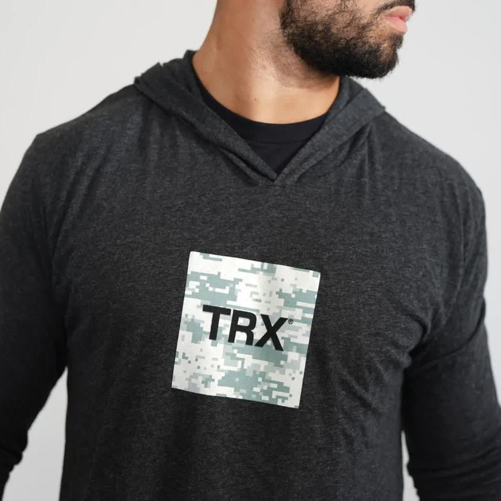 TRX MEN'S CAMO TRI-BLEND HOODIE