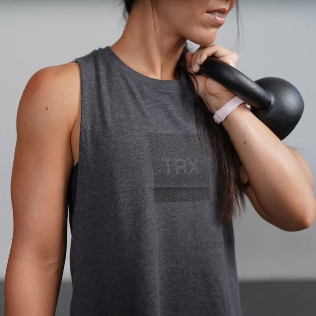 TRX WOMEN'S BOX LOGO CROPPED TANK