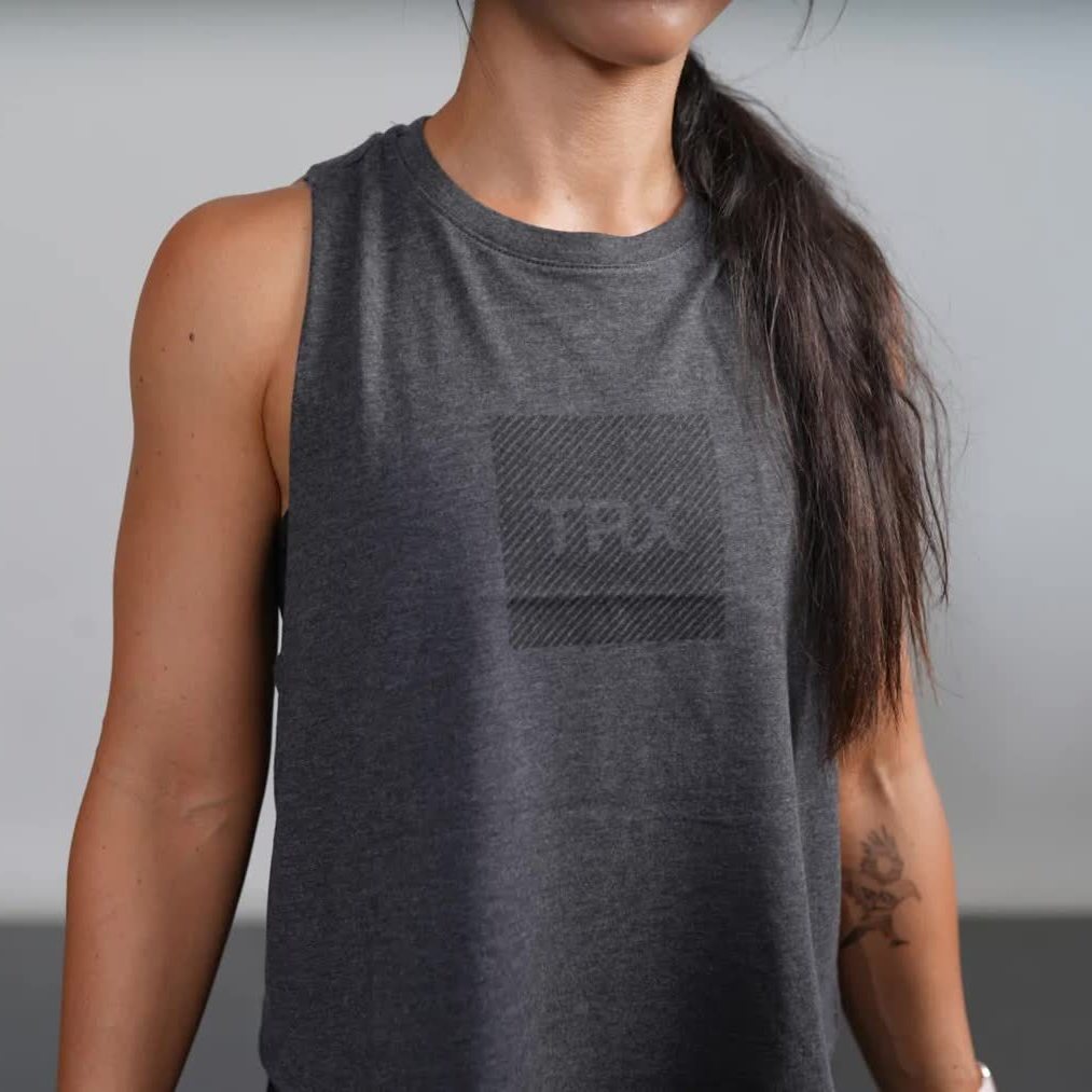 TRX WOMEN'S BOX LOGO CROPPED TANK