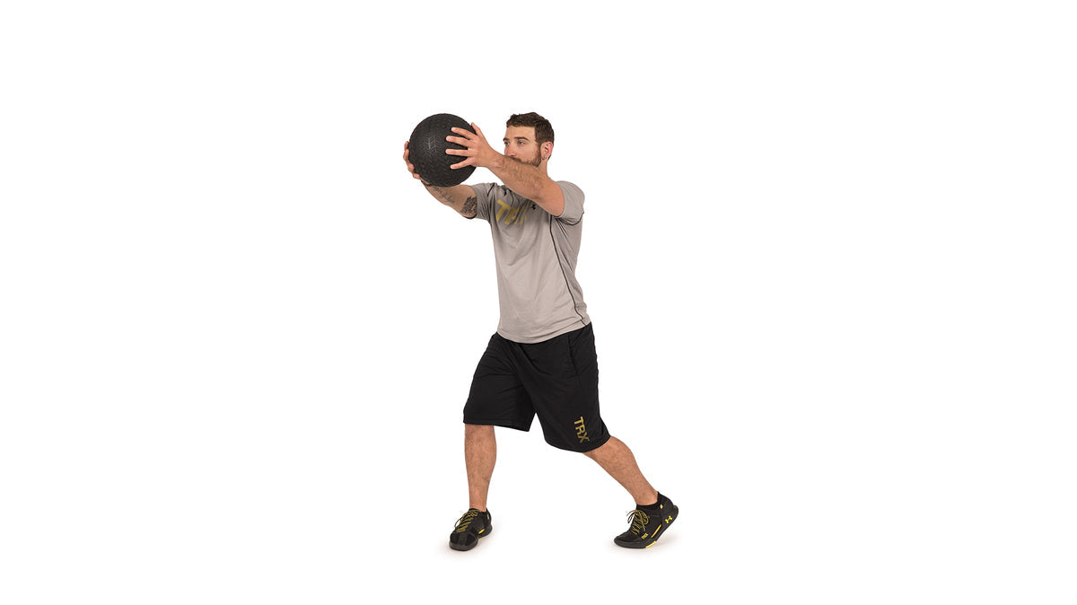 slam ball wood chop