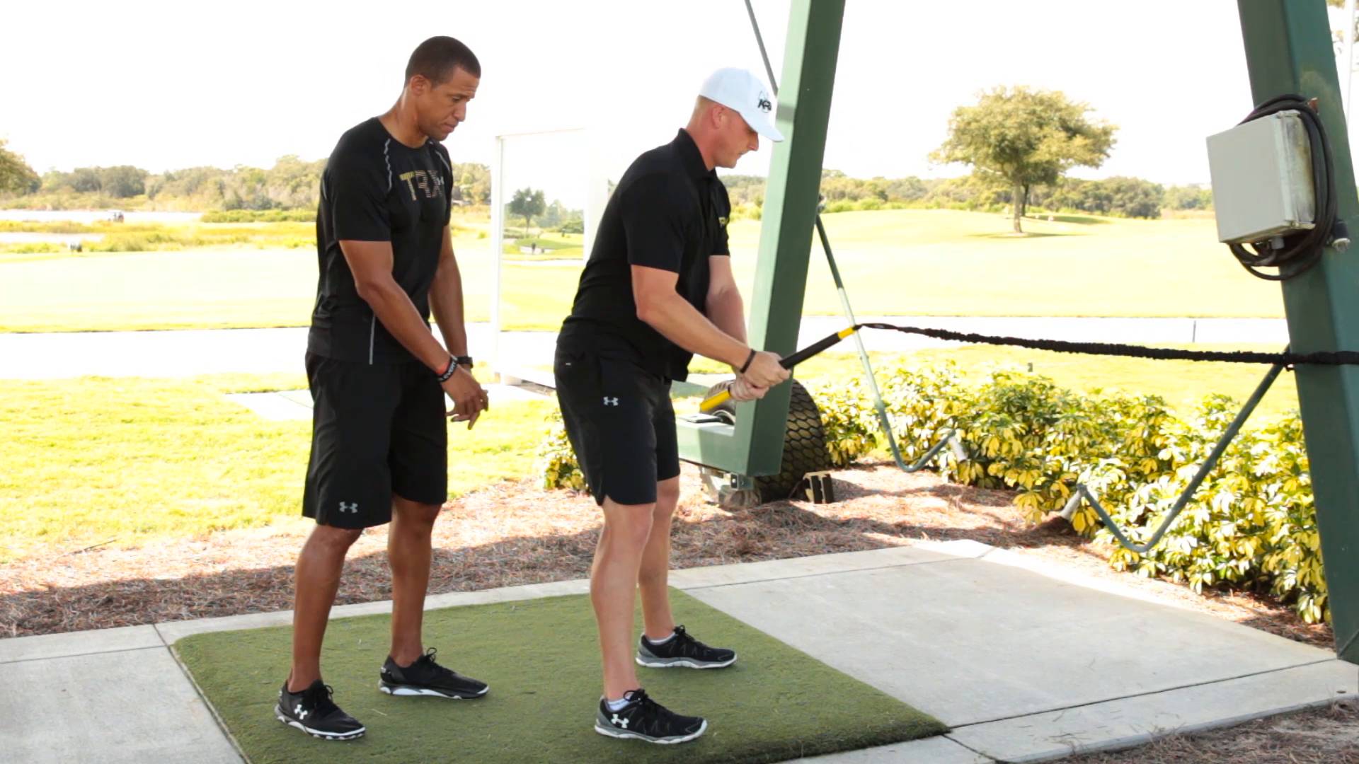 TRX for Golf: RIP Backswing Hold (with squat)