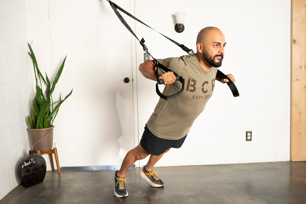 full body workout at home with suspension trainer
