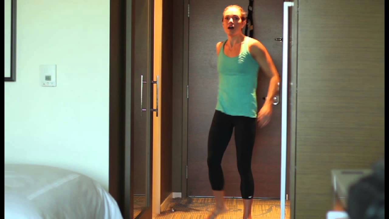 Natalie Coughlin's Hotel-Room Workout