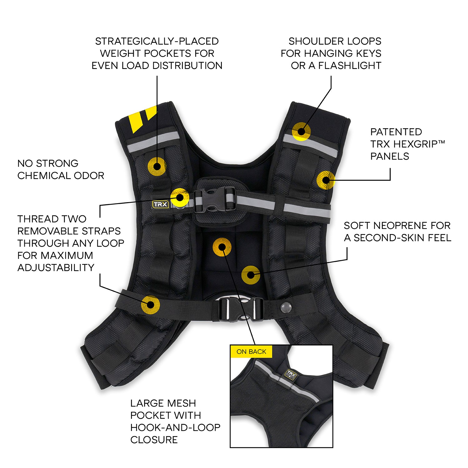 TRX HEXGRIP™ WEIGHT VEST 10LBS | 4.5 KGS