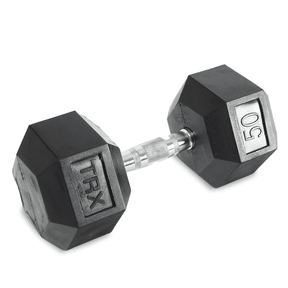 TRX HEX RUBBER DUMBBELLS