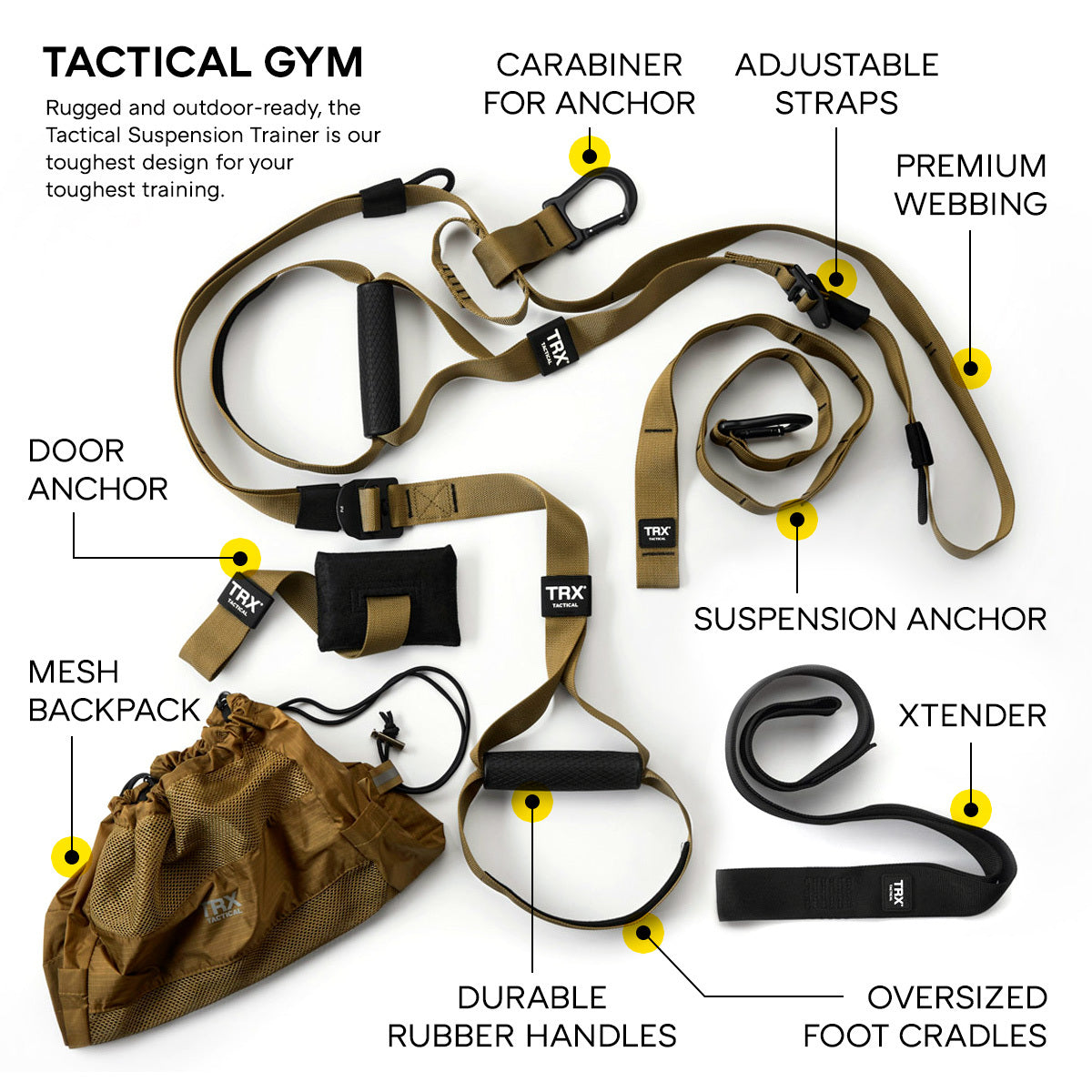 TRX tactical gym labeled